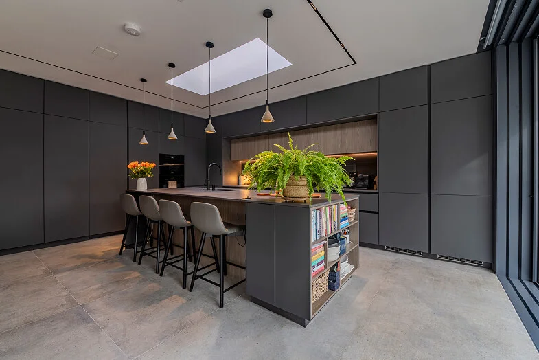 LEICHT carbon grey olmo grigio Richmond Kitchens Project 7