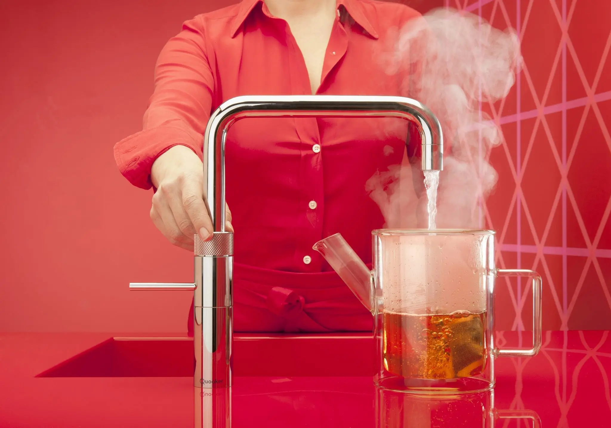 Quooker Polished Chrome Fusion Square Tap