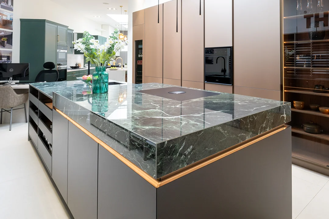 A display kitchen with a demonstration BORA XBO oven